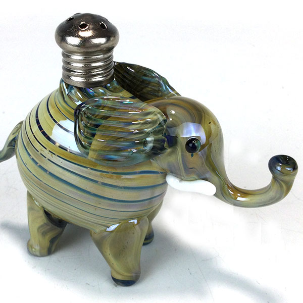 Blue Elephant Salt & Pepper Shakers